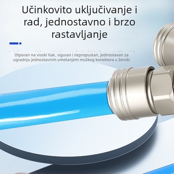 SMYSMV4 C-tip brzog spoja – kružni troputni i kružni dvoputni spojnik s unutarnjim i vanjskim navojem, pneumatski pribor za pumpu, samouzamačavajuća zračna linija