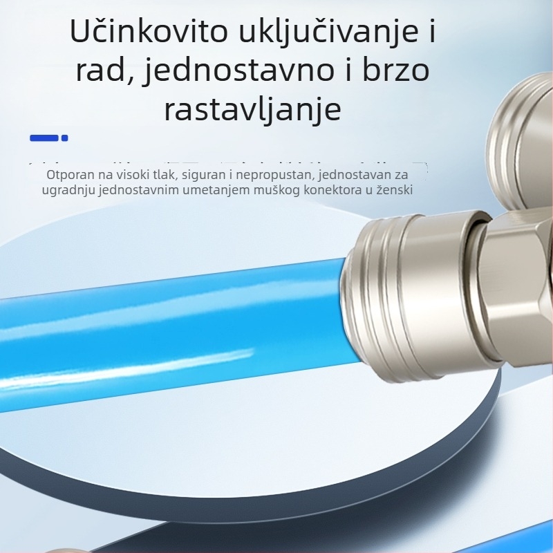 SMYSMV4 C-tip brzog spoja – kružni troputni i kružni dvoputni spojnik s unutarnjim i vanjskim navojem, pneumatski pribor za pumpu, samouzamačavajuća zračna linija