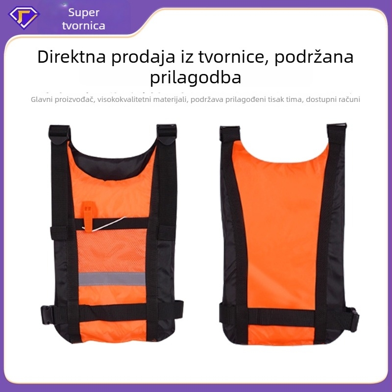 Za odrasle – prsluk za plivanje velike plovnosti za dragon boat i ribolov – profesionalna morska vest, prenosiva za kajak i morski ribolov, debeli prsluk