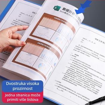 Prozirna A4 fascikla s umetnim stranicama za dokumente