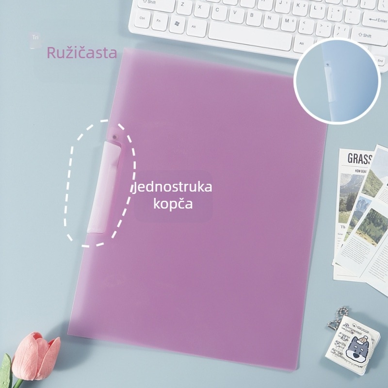 A4 mapa s višebojnim listovima i organizatorom
