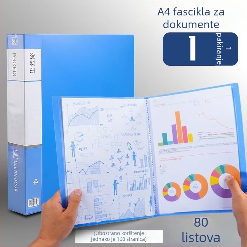 A4 debeli dokumentni folder s džepom za umetanje, višeslojni folder za glazbene partiture, uredski potrošni materijal