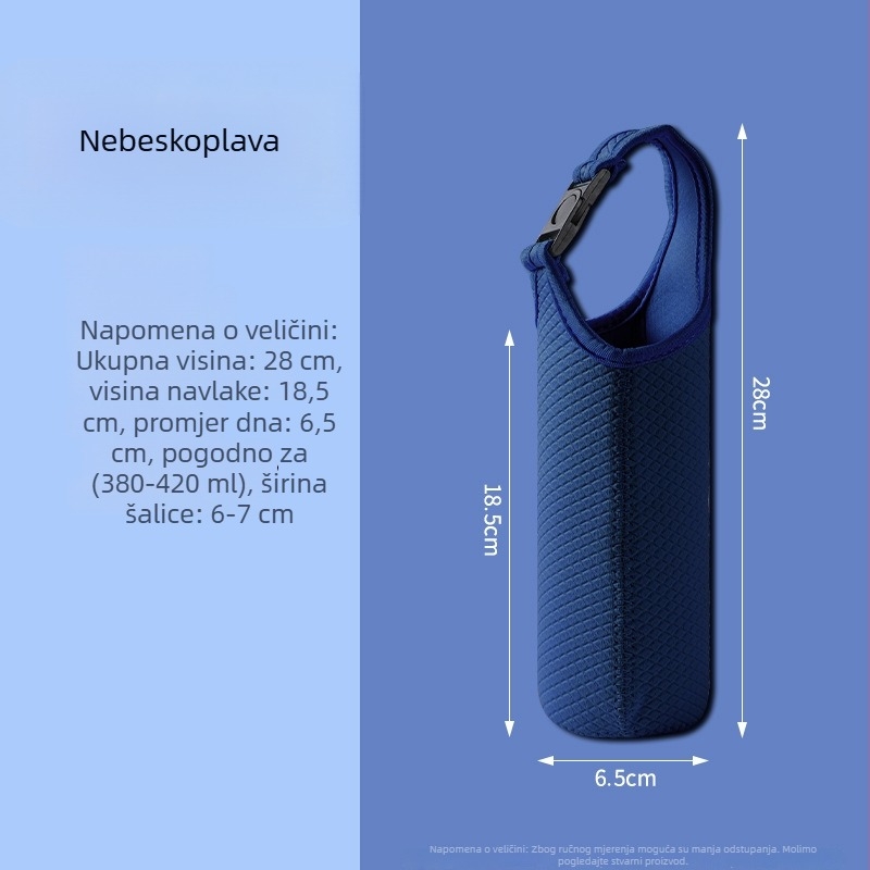 Prenosna izolirana futrola za čašu s križnim remenom
