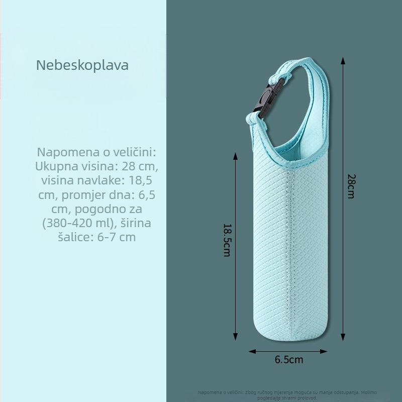 Prenosna izolirana futrola za čašu s križnim remenom
