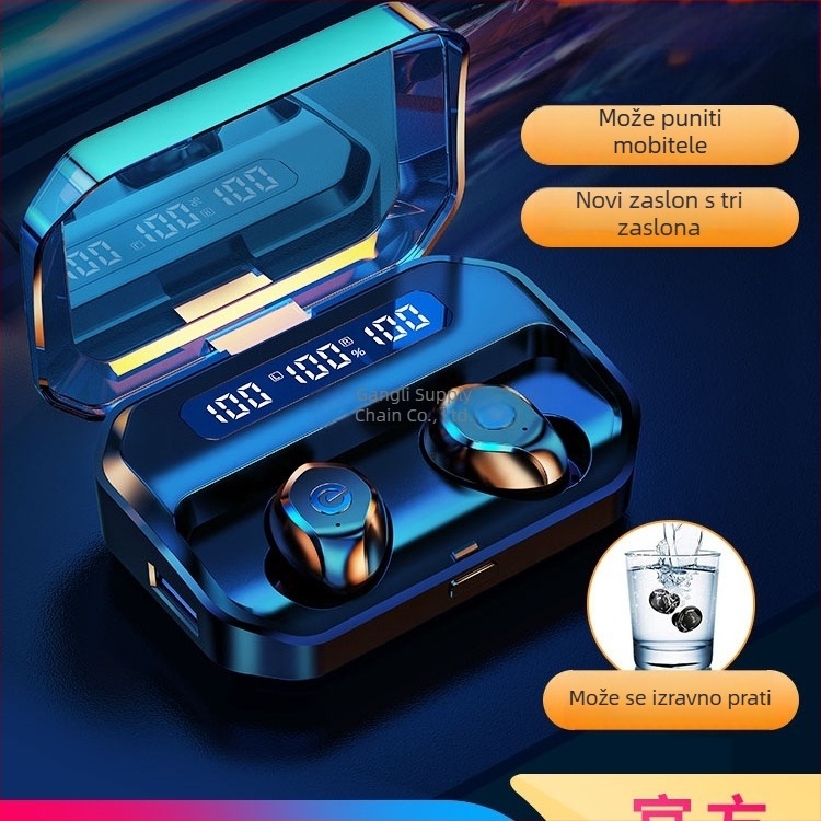 Bežične Bluetooth slušalice za sport s redukcijom buke, in-ear dizajn, duga trajnost baterije, model 2025