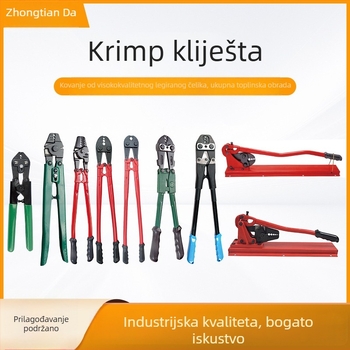 Klešta za obimanje s 8 oblika i dvostrukim otvorima bakrena sklopka s bakrenom i aluminijskom ugradnjom, višefunkcionalne kliješta za žicu