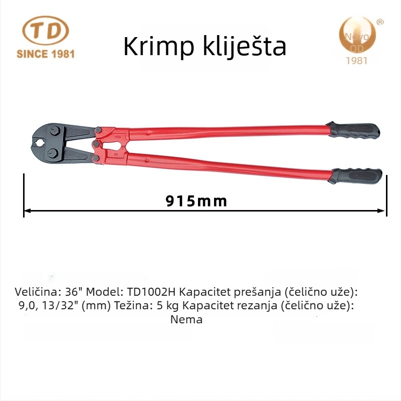 Klešta za obimanje s 8 oblika i dvostrukim otvorima bakrena sklopka s bakrenom i aluminijskom ugradnjom, višefunkcionalne kliješta za žicu