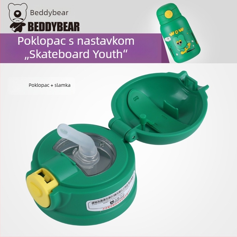 Cup Bear originalni poklopac za dječju čašu sa slamkom, serija Glutinous Rice, dodatak za poklopac termoske za djecu