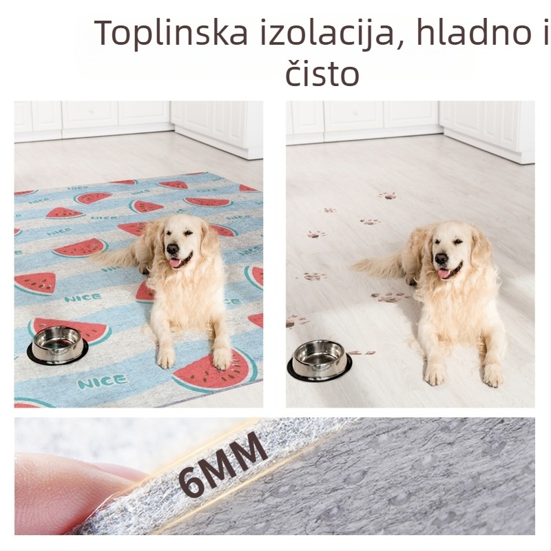 Podložak za pod za kućne ljubimce – protuklizni, otporan na ogrebotine i ugrize, otporan na habanje, zvučna izolacija, vodootporan i otporan na moču