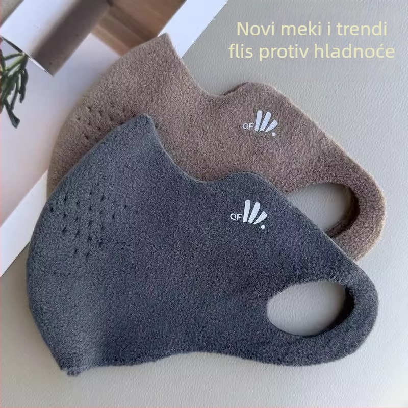 Aoli Velvet topla maska od velura za jesen i zimu – unisex, prozračna, otporna na vjetar i prašinu, za vožnju biciklom i skijanje