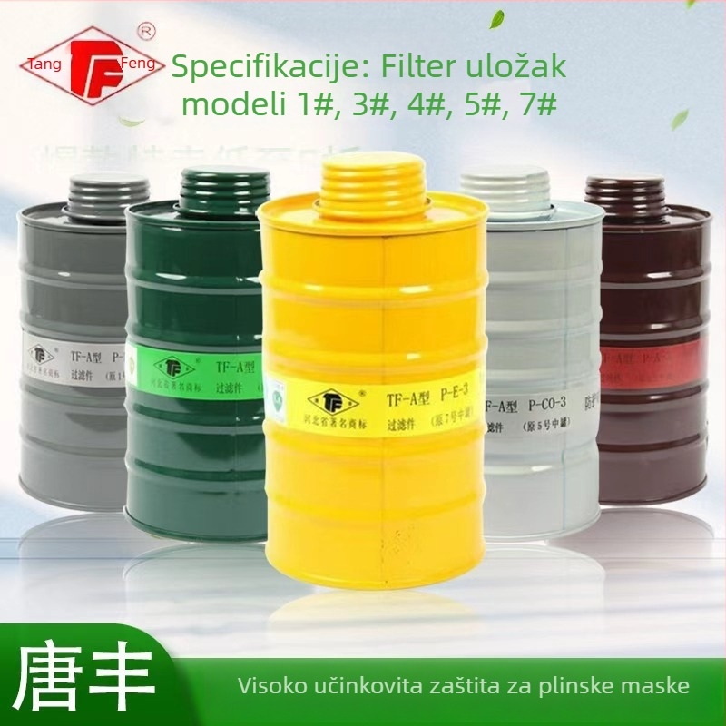 TF-A tip filtra za gas masku – aktivni ugljen, veličine 1/3/4/5/7, kutija za filtriranje za dodatke za sprej boje
