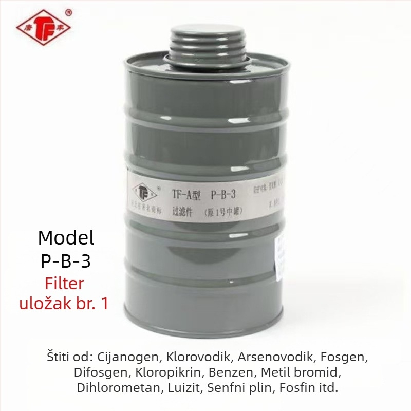 TF-A tip filtra za gas masku – aktivni ugljen, veličine 1/3/4/5/7, kutija za filtriranje za dodatke za sprej boje