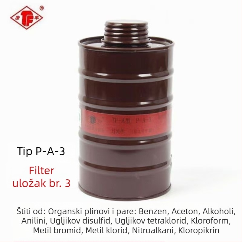 TF-A tip filtra za gas masku – aktivni ugljen, veličine 1/3/4/5/7, kutija za filtriranje za dodatke za sprej boje