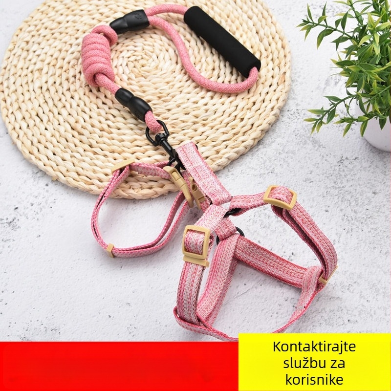 Hám za psa u stilu veste s kaišem – za male i srednje pse (Shiba Inu, Corgi, Bichon, Teddy)