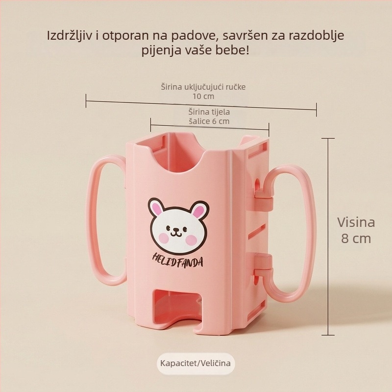 Držač čaše za dječje mlijeko u kartonskim napicima, prilagodljiva i sklopiva navlaka za čašu, uređaj protiv stezanja i zaštita od prolijevanja