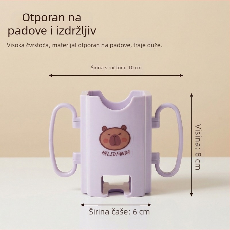 Držač čaše za dječje mlijeko u kartonskim napicima, prilagodljiva i sklopiva navlaka za čašu, uređaj protiv stezanja i zaštita od prolijevanja