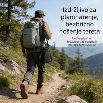Izolirana futrola za bocu s dijagonalnim uzorkom, torba za ramena za bocu i džep za telefon
