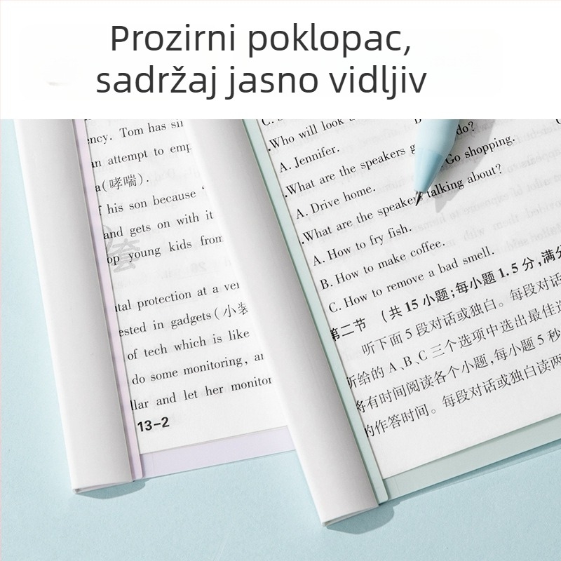 Deli 5-komni set rotirajućih klipova s polugom za A4 papir, ojačana poluga – uredska mapa