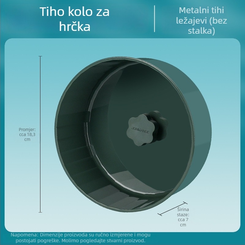 Tiho veliko trkačko kolo za hamstere sa čvrstim postoljem
