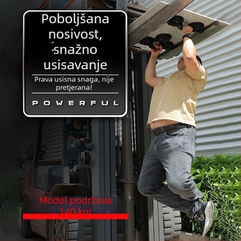 Teška vakuumska čašica za staklo od aluminijske legure, s dvije ili tri kandže, za pločice i mramor