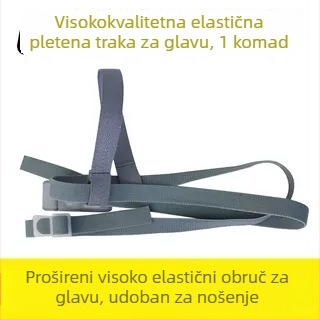 U2K dodatak za masku: traka za glavu s kopčom za šnuru, prašna maska, visoko elastičan pleteni plastični pojas