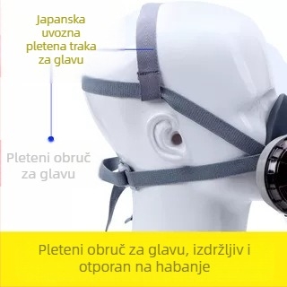 U2K dodatak za masku: traka za glavu s kopčom za šnuru, prašna maska, visoko elastičan pleteni plastični pojas