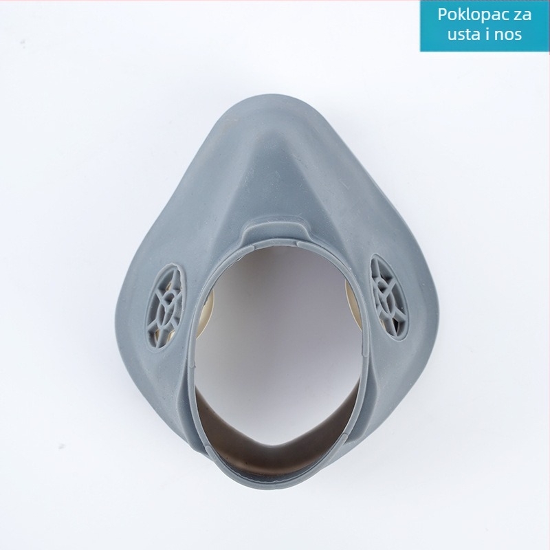 6800 Dodatna oprema za gas masku – polikarbonatni štit za lice, gumeni remen za glavu, brtvilo za usta i nos, poklop za usta