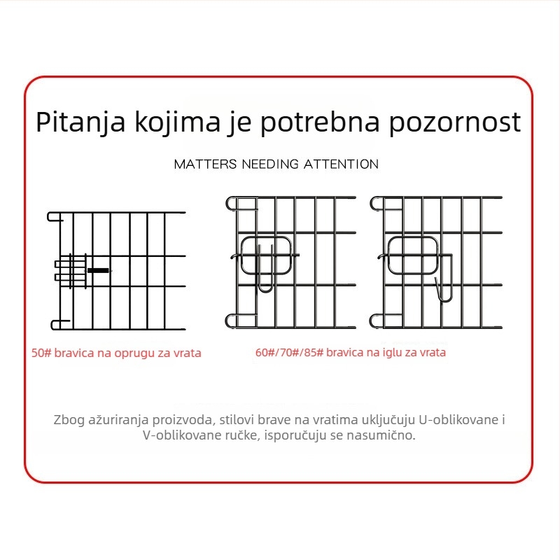 Kavez za mačke i pse s integriranim toaletom, za male i srednje pse, za unutarnju upotrebu