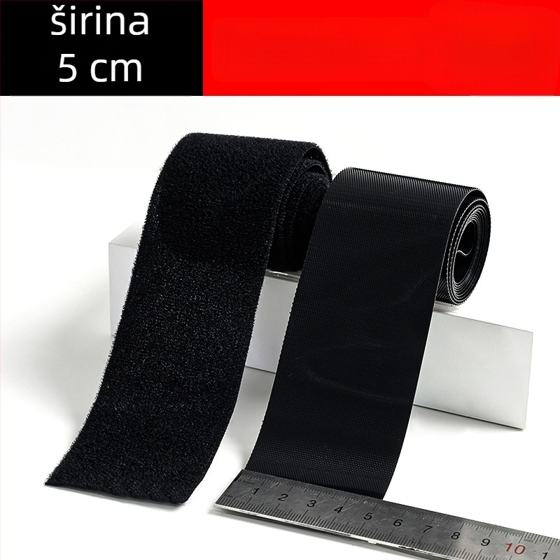 Velcro traka za dječju odjeću, meka traka s kukom i petljom, bijela, dvostrana, bez ljepila