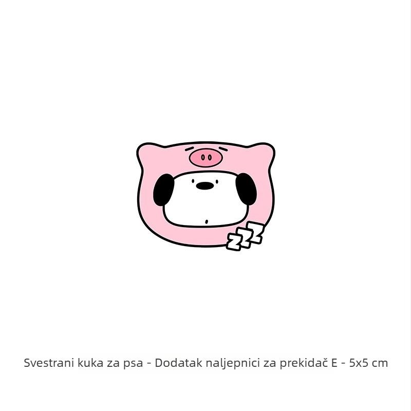 Samoljepljiva vodootporna dekorativna zidna naljepnica za prekidač i utičnicu – slatke životinjice, dječja soba, akril