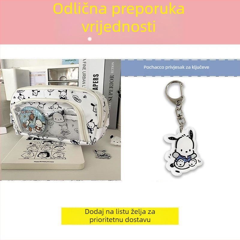 Pacha pernica za učenike, velika kapaciteta, višeslojno skladištenje, sladak crtani dizajn