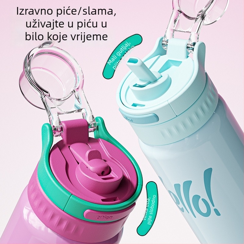 Knorr čaša od nehrđajućeg čelika 316 s pop-top poklopcem, otporna na padove i habanje, održava hladna pića, prijenosna za outdoor sportove, ured i automobil