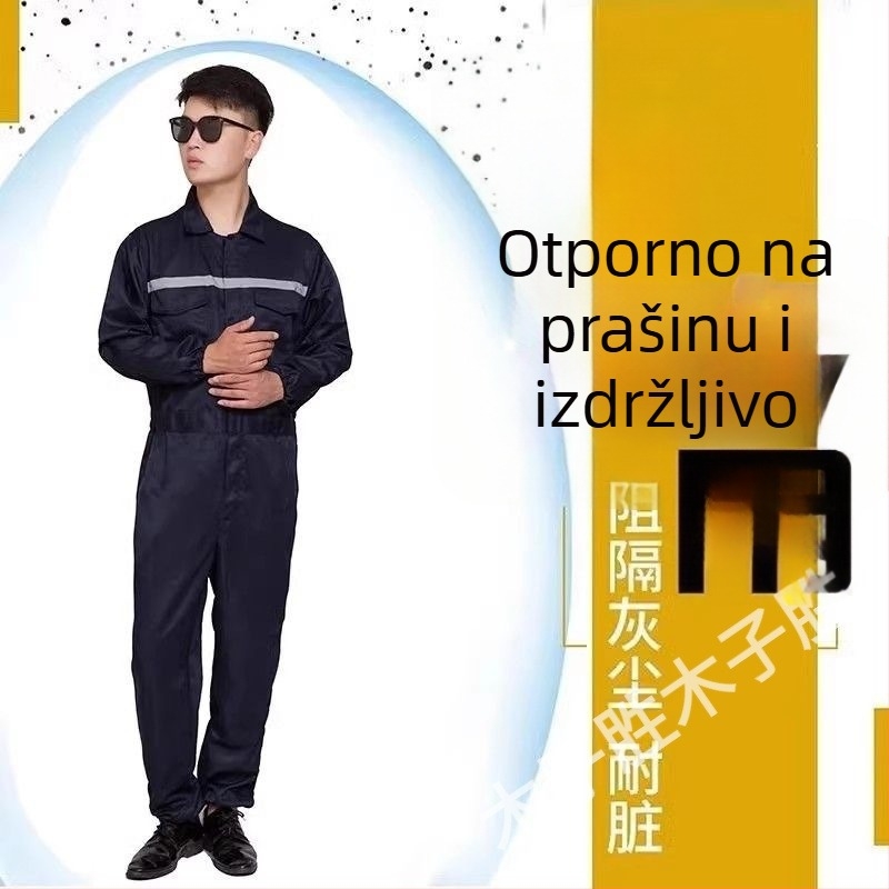 Prozračan kombinezon s kapuljom za popravak automobila, otporan na prašinu i habanje, plus veličina, unisex.