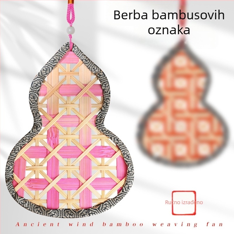 Bambuske tkane oznake za knjige, ručno izrađeni DIY materijali, privjesci u obliku tikve u stilu Novog Kineskog, kulturne i kreativne darove, tkani ukrasi, edukativne i timske aktivnosti