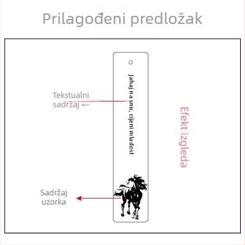 Personalizirani drveni označivač stranica – u starinskom stilu, praktičan poklon za završetak studija, suvenir s tradicionalnim dizajnom