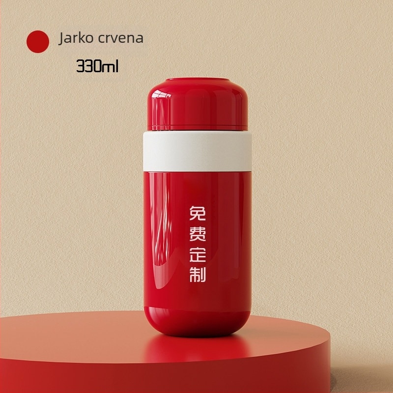 Putna šalica za kavu s poklopcem na jedno klik, ženska mini džepna šalica, termos od 316 nerđajućeg čelika, premium dizajn