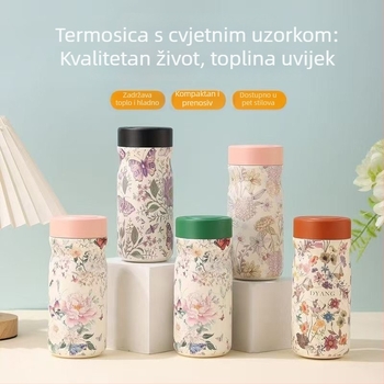 Prilagodljiva kreativna mini šalica od 316 nerđajućeg čelika, vakuumska izolacija, kompaktna prijenosna šalica za čaj