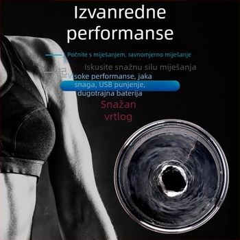 Automatska miješajuća čaša za vodu s proteinom u prahu, električni šejker za sportsku fitness čašu