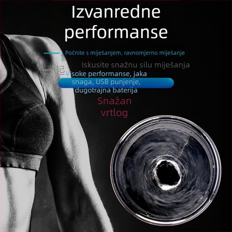 Automatska miješajuća čaša za vodu s proteinom u prahu, električni šejker za sportsku fitness čašu