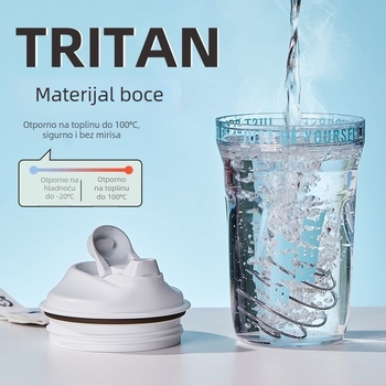 Tritan proteinski shaker za sport – boca za vodu za muškarce i žene, miješalica, otporna na visoke temperature