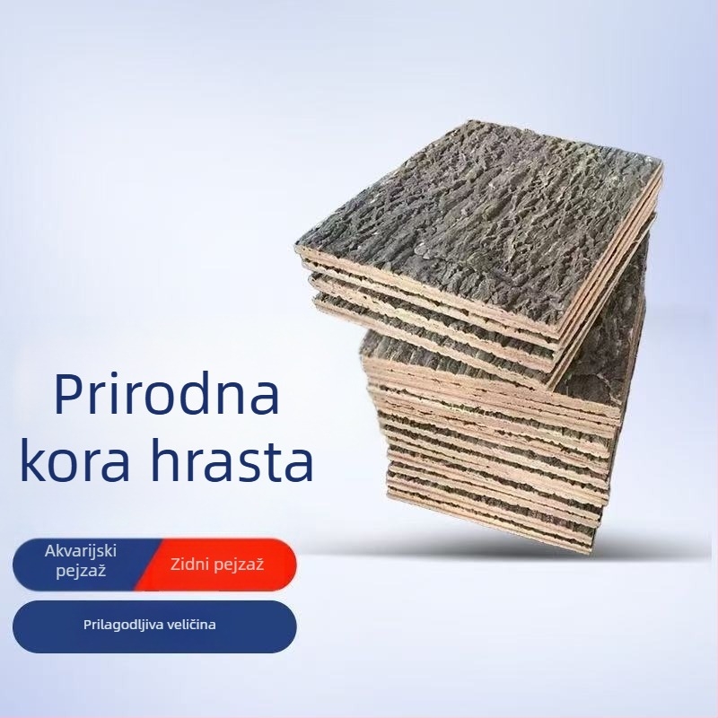 Champagne kora bonsai dekor: prava kora s gornjom pluta pločom za orhideje, dendrobije i paprati; skloništa za gmizavce i ukrasi za akvarij uz zadržavanje vode
