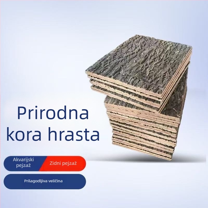 Champagne kora bonsai dekor: prava kora s gornjom pluta pločom za orhideje, dendrobije i paprati; skloništa za gmizavce i ukrasi za akvarij uz zadržavanje vode