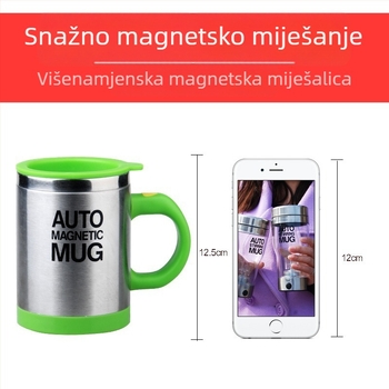 Sportman nehrđajući čelični električni šejker s magnetskim miješanjem — miješalica za proteinski prah, napitak za zamjenu obroka, kava