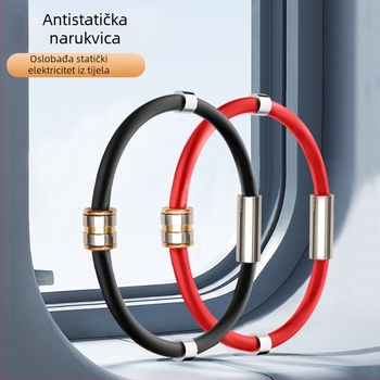 Silikonska magnetsko-elektrostatna narukvica za tijelo, unisex, model 2023