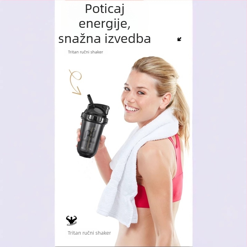500 ml sportski šejker čaša s miješalom – plastična čaša za proteine