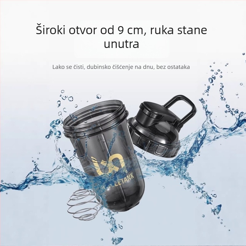 500 ml sportski šejker čaša s miješalom – plastična čaša za proteine