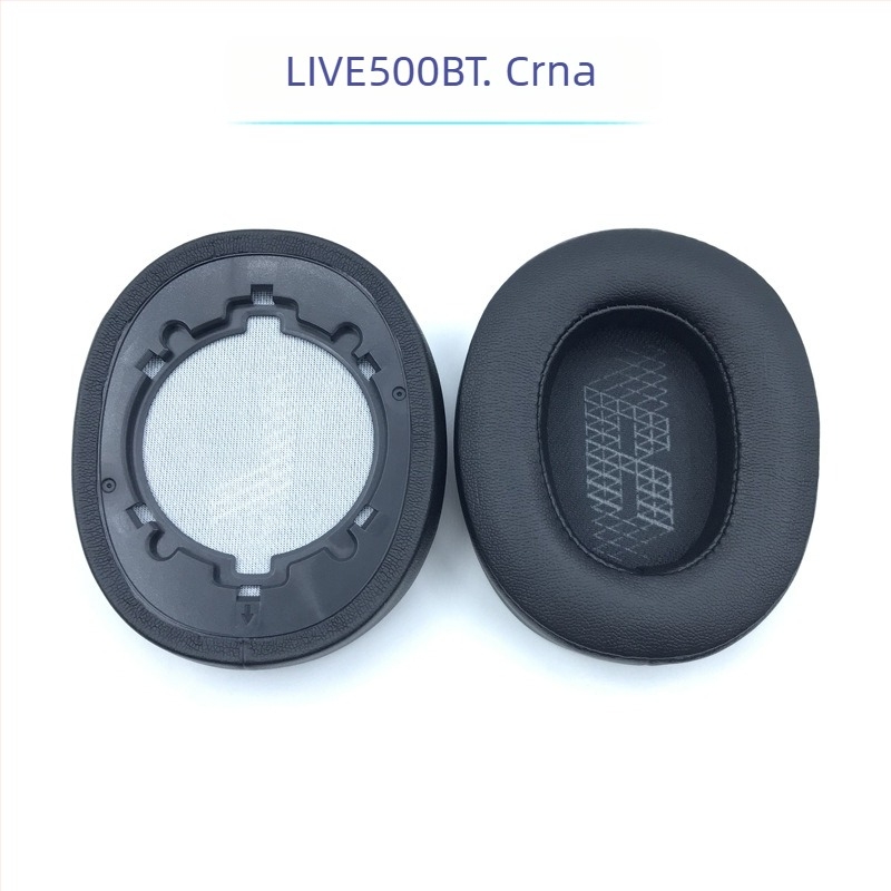 Kožna futrola za JBL Live 500BT slušalice s pjenastim poklopcima, jastučićima za uši i kapicama za uši