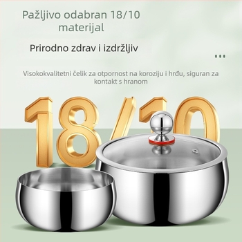 Spremnik od nehrđajućeg čelika 304 za mast s poklopcem, veliki kapacitet, kuhinjski spremnik za ulje