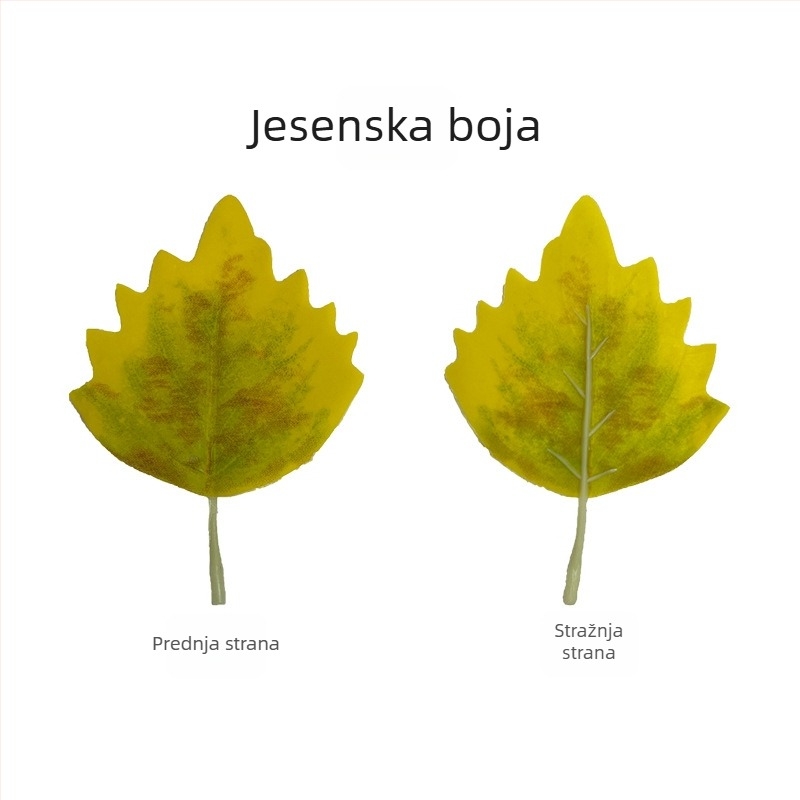 Umjetni list Populus euphratica za unutarnju dekoraciju – jedan list