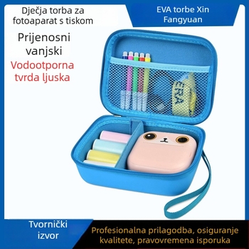 Prilagođena EVA torbica za dječju digitalnu kameru, otisnuta torbica za kameru, EVA torbica za slušalice, putna torbica sa zatvaračem